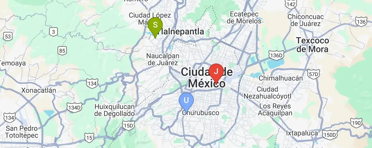 mapa de sucursales de persianas elegance